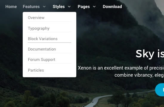 Dropdown Menu
